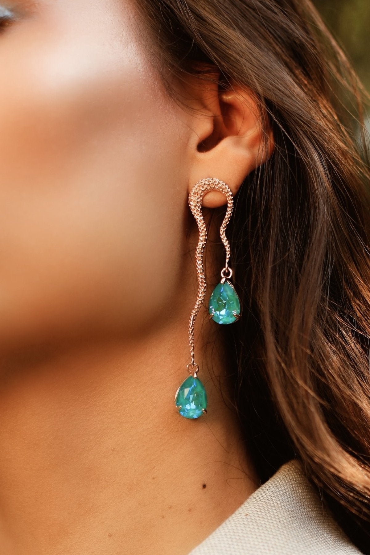 Buy Swarovski Pearl Danglers For Women Online at ScrollnShops